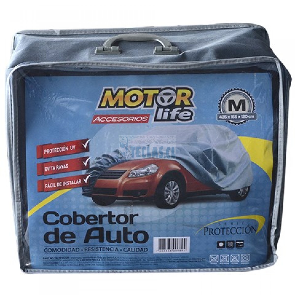 8943580643358.jpg Cubre auto tela talla M Motorlife - Imagen 1