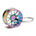 Llavero deportivo modelo llanta color Tornasol