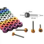 Kit pernos 6mm para aplicación Honda color Plateado - Imagen 2