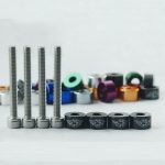 Kit pernos 6mm para aplicación Honda color Negro