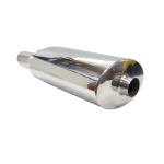 Escape resonador ovalado doble 3″ acero inoxidable GT1 spec - Imagen 2