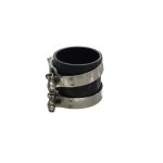 Union de silicona 63mm 2.5″ color negro + abrazaderas - Imagen 2