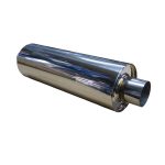 Escape pre silenciador acero inoxidable cilíndrico 2" - Imagen 2