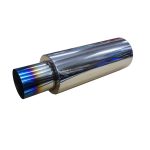 Escape acero inoxidable 4″ punta titanio GT8