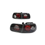 Focos traseros Honda Civic 92-95 3P fondo negro