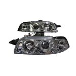 Ópticos LED Fiat Punto 93-99 fondo cromado