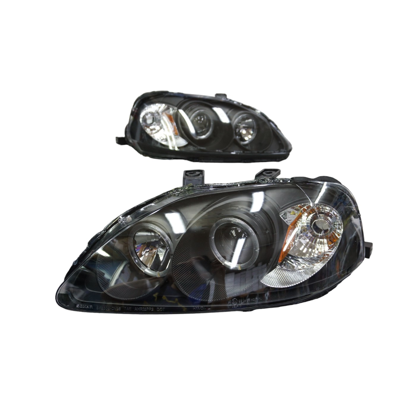DSC06414-Photoroom.jpg Ópticos LED Honda Civic 99-00 fondo negro - Imagen 1