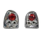 Focos traseros Volkswagen Gol G2 95-98 fondo cromado