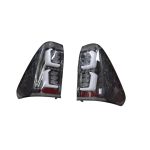 Focos traseros full LED Toyota Hilux Revo 15-24 fondo negro Sonar