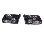 Ópticos LED Dodge Ram 1500 09-13 fondo negro Sonar