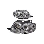 Ópticos LED citroën saxo 96-99 MK1 fondo cromado