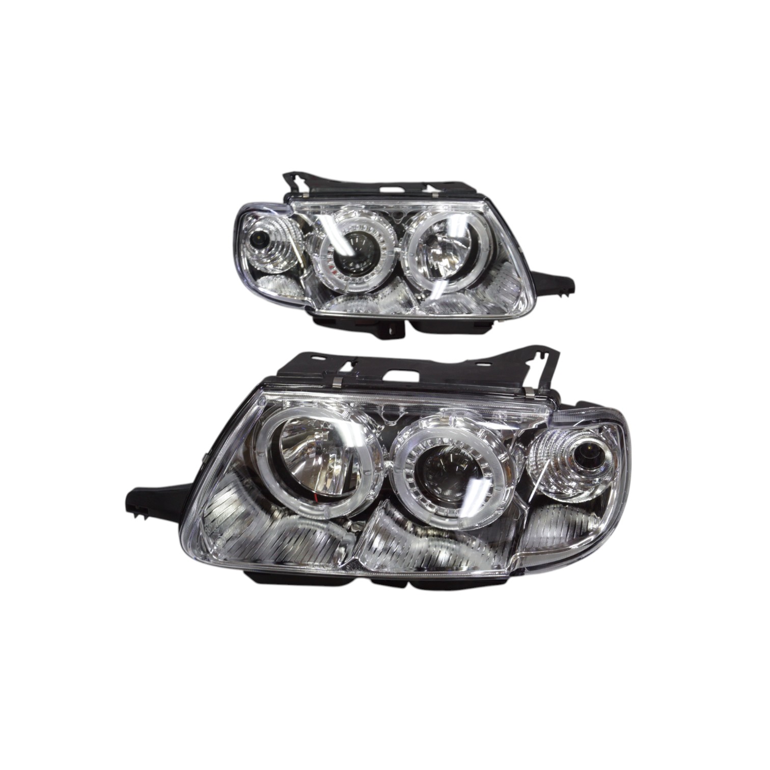 DSC08204-Photoroom.jpg Ópticos LED citroën saxo 96-99 MK1 fondo cromado - Imagen 1