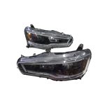 Ópticos LED DRL Mitsubishi Lancer 08-15 fondo negro SONAR
