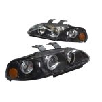 Ópticos LED Honda Civic 92-95 2/3P fondo negro AR - Imagen 3