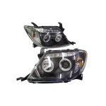 Ópticos delanteros LED Toyota Hilux 04-10 fondo negro Sonar - Imagen 4
