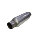 Escape pre silenciador alto flujo cilíndrico 2.5″ acero - Imagen 3