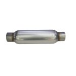 Escape pre silenciador alto flujo cilíndrico 2.5″ acero - Imagen 4