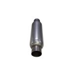 Escape pre silenciador alto flujo cilíndrico 2.5″ acero - Imagen 2