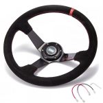 Volante 350mm tipo drift rally gamuza rojo Epman