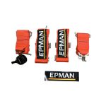 Cinturón de seguridad 4 Puntas Centerlock Epman Rojo - Imagen 4