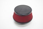 Filtro cónico Simota 3" corto flat cap uretano rojo