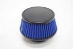 Filtro cónico Simota 3" corto flat cap uretano azul