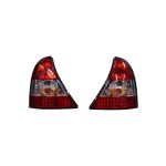 Focos traseros LED Renault Clio MK2 02-08 fondo rojo