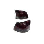 Focos LED Toyota Yaris sedan 06-13 fondo rojo ahumado