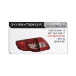 Focos traseros LED Toyota Corolla 09-10 4P fondo rojo SONAR