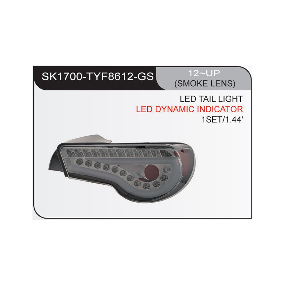 SK1700-TYF8612-GS.jpg Focos traseros LED Toyota GT86 12-20 ahumado SONAR - Imagen 1