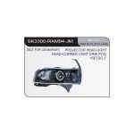 Ópticos delanteros LED Dodge RAM 94-01 fondo negro