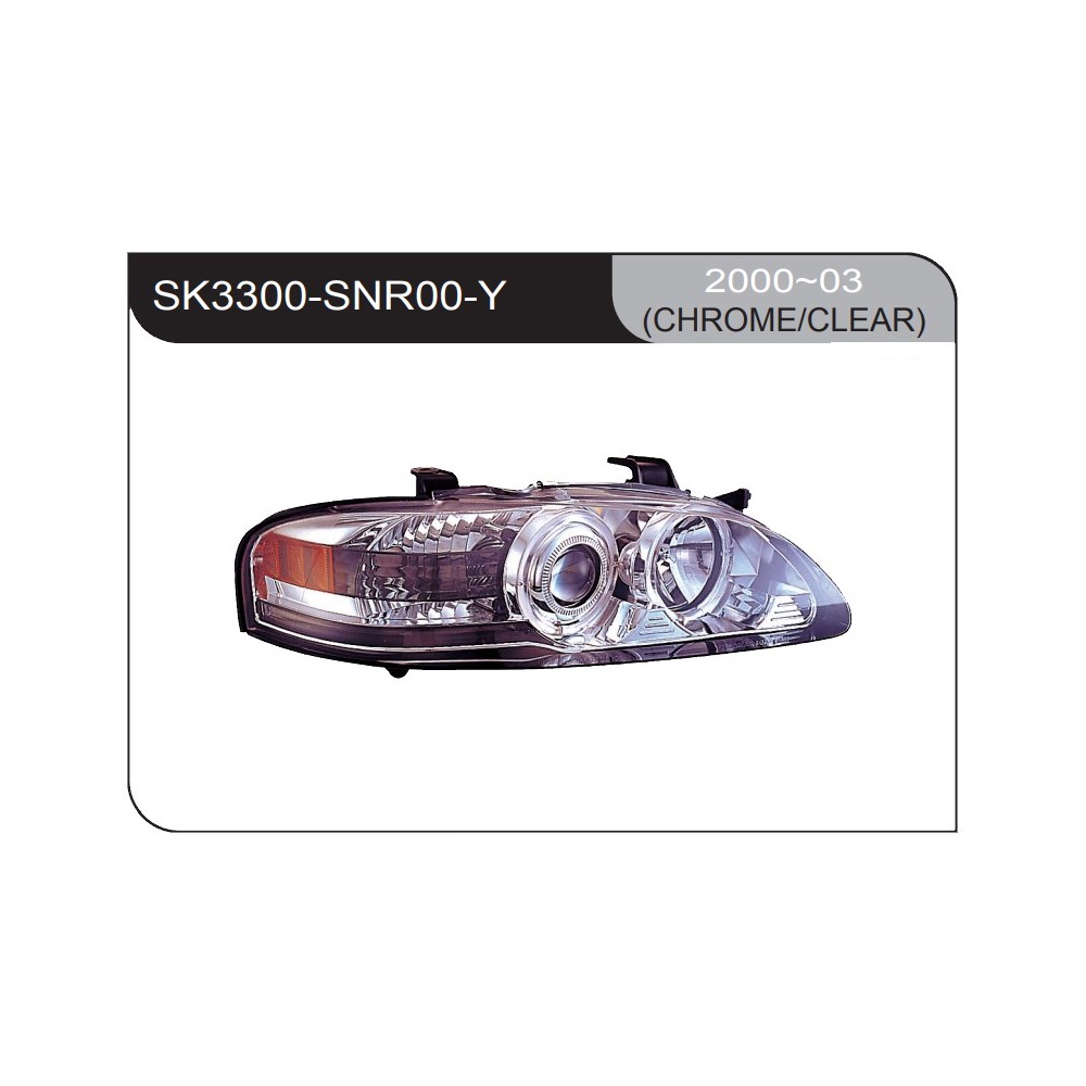 SK3300-SNR00-Y.jpg Ópticos LED Nissan Sentra B15 00-03 fondo cromado - Imagen 1
