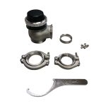 Wastegate externa 45mm 7-9 PSI V-band color negro epman - Imagen 2