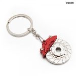 Llavero deportivo freno caliper metálico color rojo