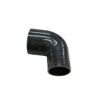 Codo 90° 4" - 3" silicona color negro