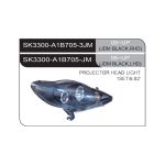 Ópticos LED Peugeot 107 05-14 fondo negro