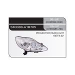 Ópticos LED Peugeot 107 05-14 fondo cromado